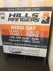 Hills Rangers Rego Day 